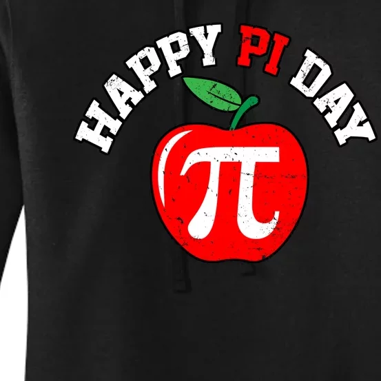 Happy Pi Day Teachers Apple Women's Pullover Hoodie