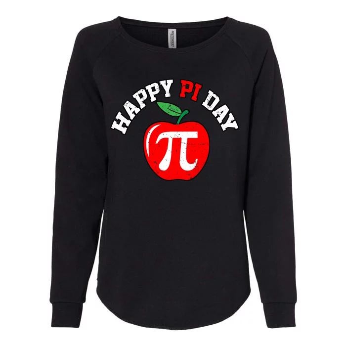 Happy Pi Day Teachers Apple Womens California Wash Sweatshirt