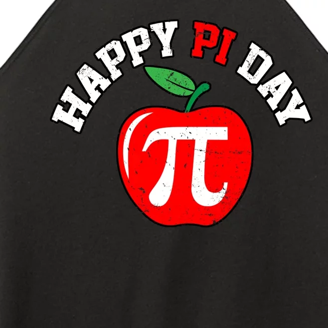 Happy Pi Day Teachers Apple Women’s Perfect Tri Rocker Tank