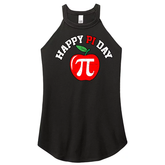 Happy Pi Day Teachers Apple Women’s Perfect Tri Rocker Tank