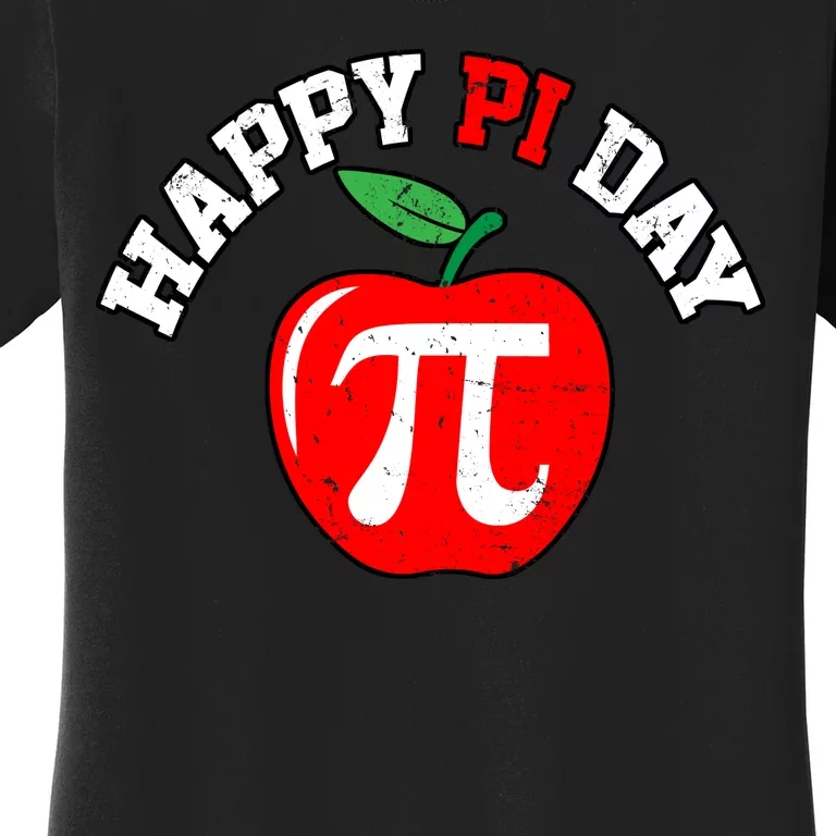 Happy Pi Day Teachers Apple Women's T-Shirt