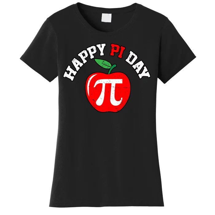 Happy Pi Day Teachers Apple Women's T-Shirt