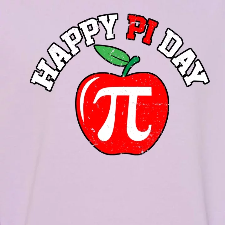 Happy Pi Day Teachers Apple Garment-Dyed Sweatshirt