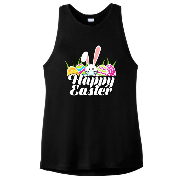 Happy Quarantine Easter Ladies Tri-Blend Wicking Tank