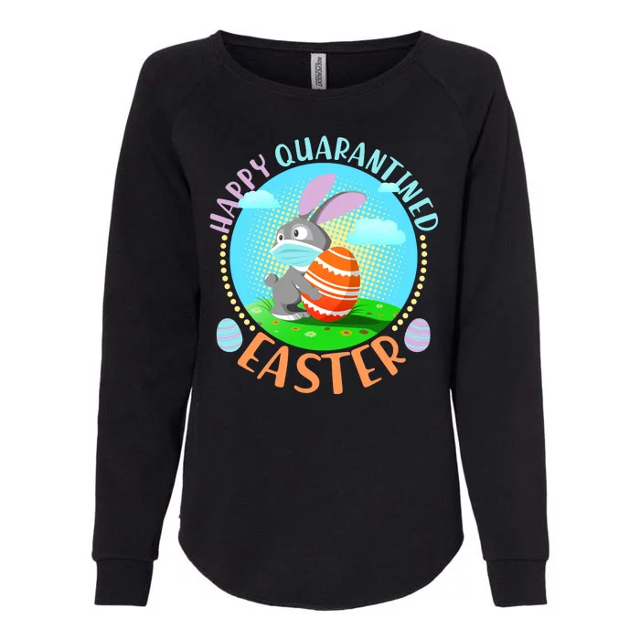 Happy Quarantined Easter Bunny With Mask And Egg Womens California Wash Sweatshirt