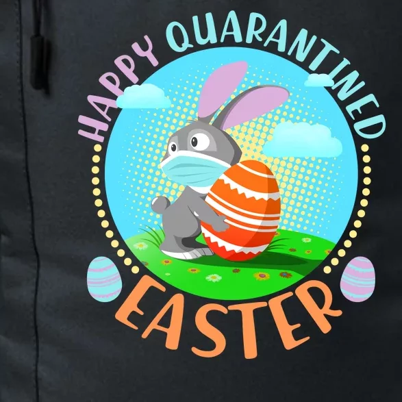 Happy Quarantined Easter Bunny With Mask And Egg Daily Commute Backpack