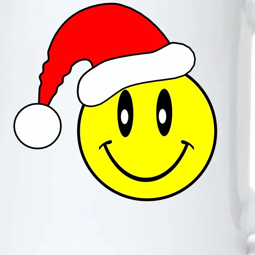 Happy Santa Smile Face Black Color Changing Mug