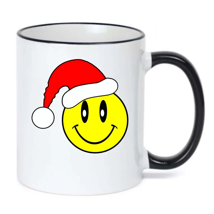 Happy Santa Smile Face Black Color Changing Mug