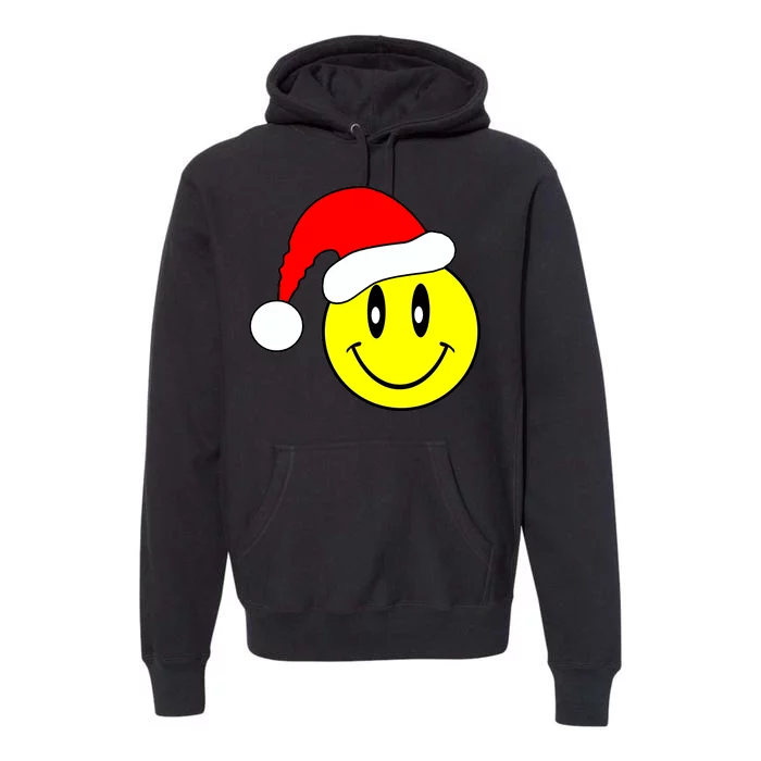 Happy Santa Smile Face Premium Hoodie