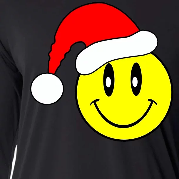 Happy Santa Smile Face Cooling Performance Long Sleeve Crew