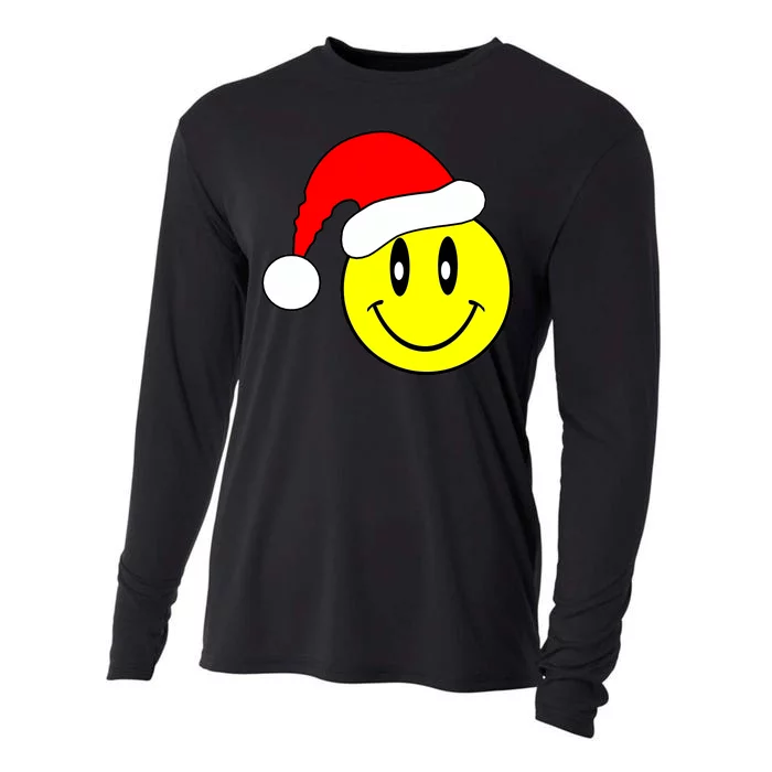 Happy Santa Smile Face Cooling Performance Long Sleeve Crew