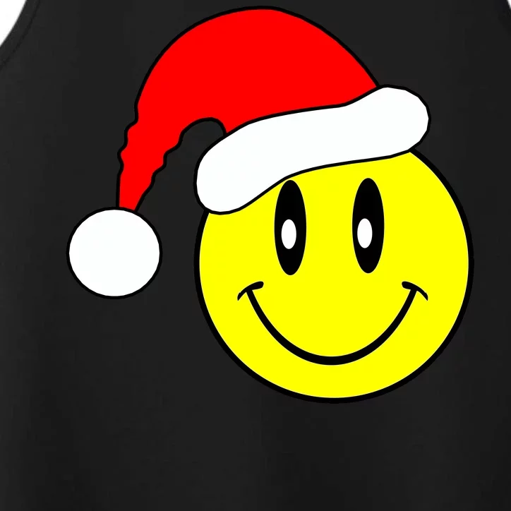 Happy Santa Smile Face Performance Tank