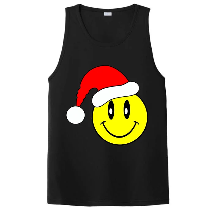 Happy Santa Smile Face Performance Tank