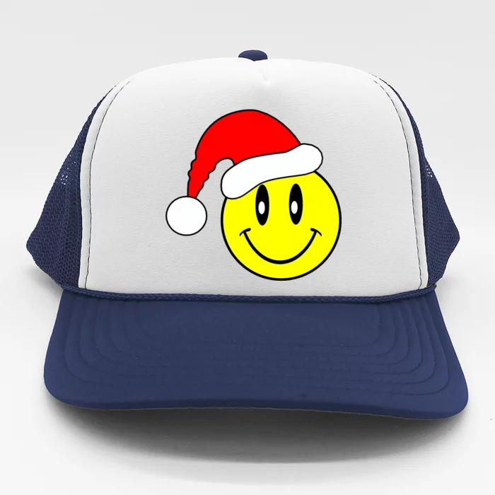 Happy Santa Smile Face Trucker Hat