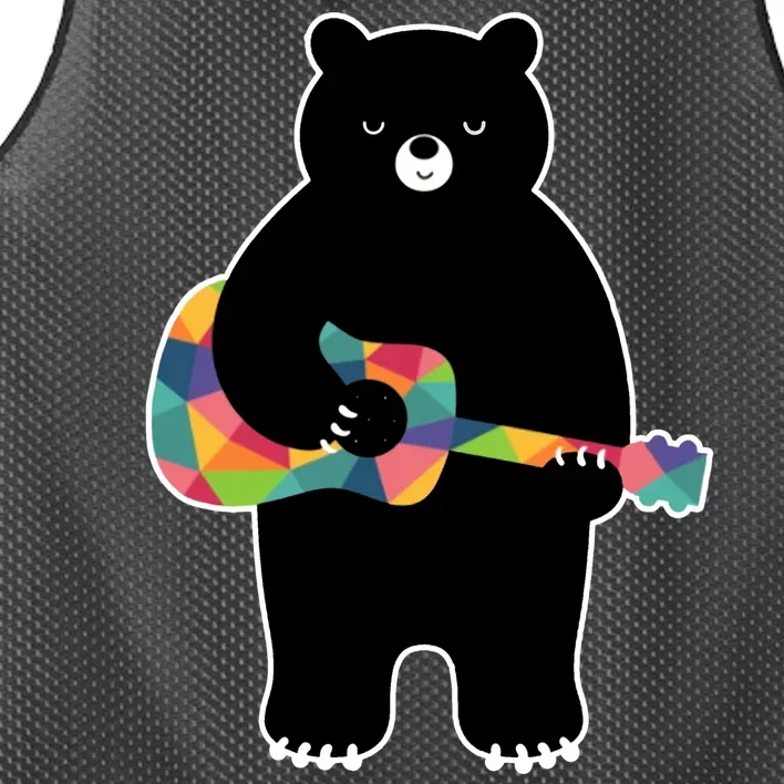 Happy Song Bear Guitar Mesh Reversible Basketball Jersey Tank