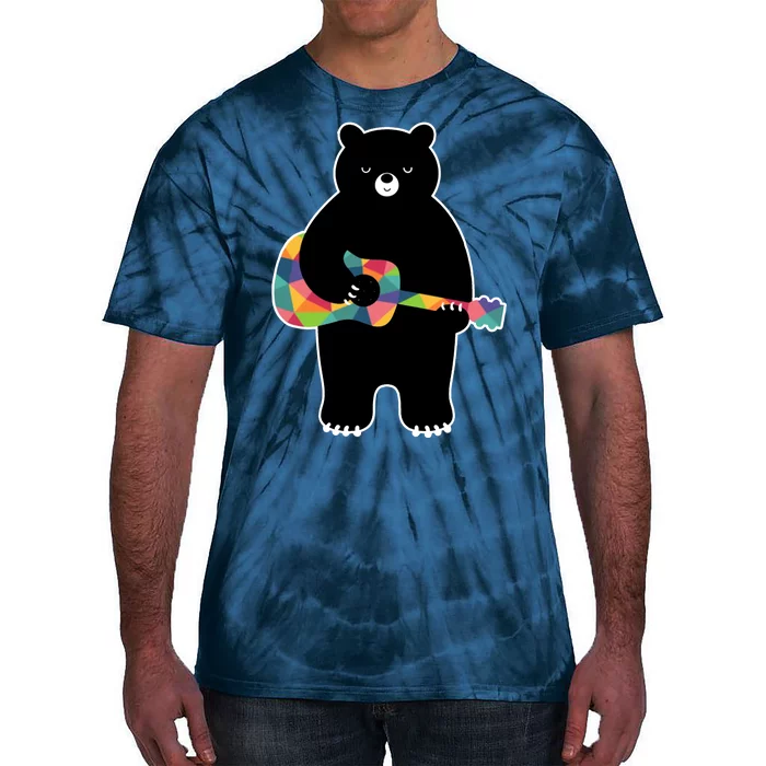 Happy Song Bear Guitar Tie-Dye T-Shirt