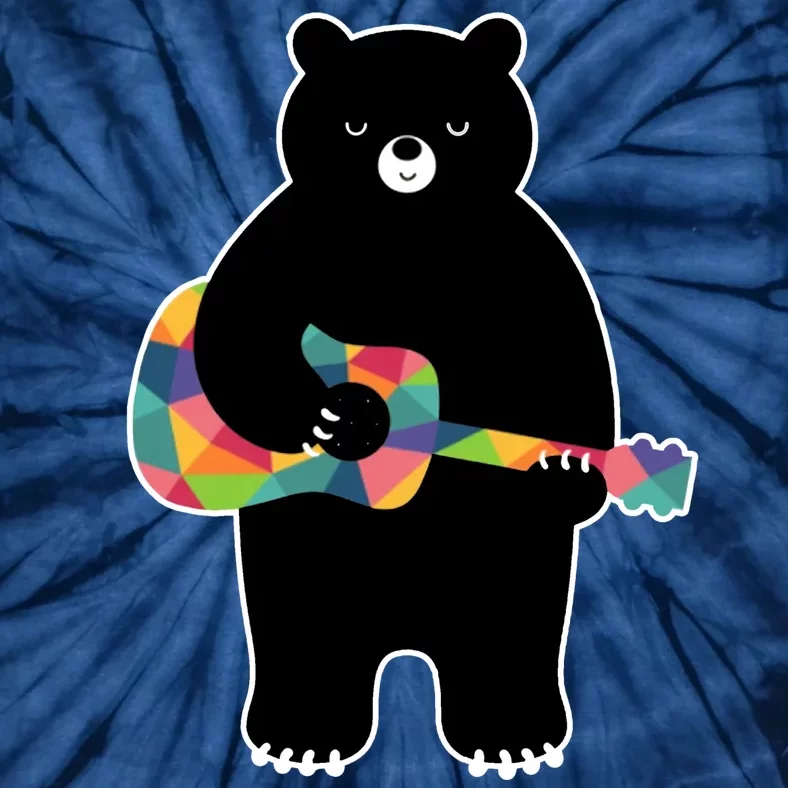 Happy Song Bear Guitar Tie-Dye T-Shirt