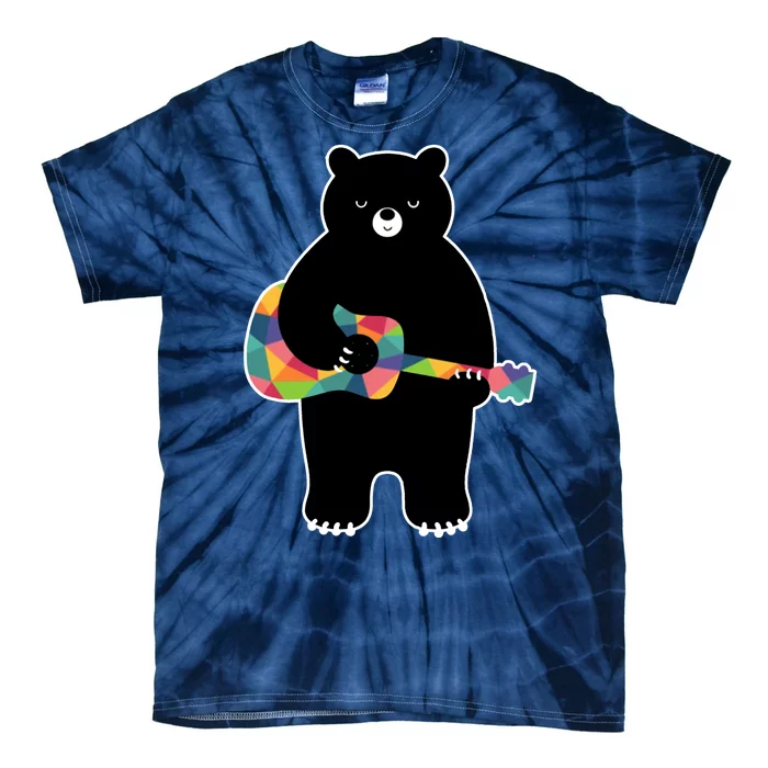 Happy Song Bear Guitar Tie-Dye T-Shirt