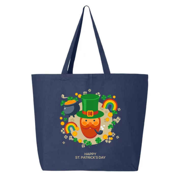 Happy St. Patrack's Day Leprechaun Smoking Pipe 25L Jumbo Tote