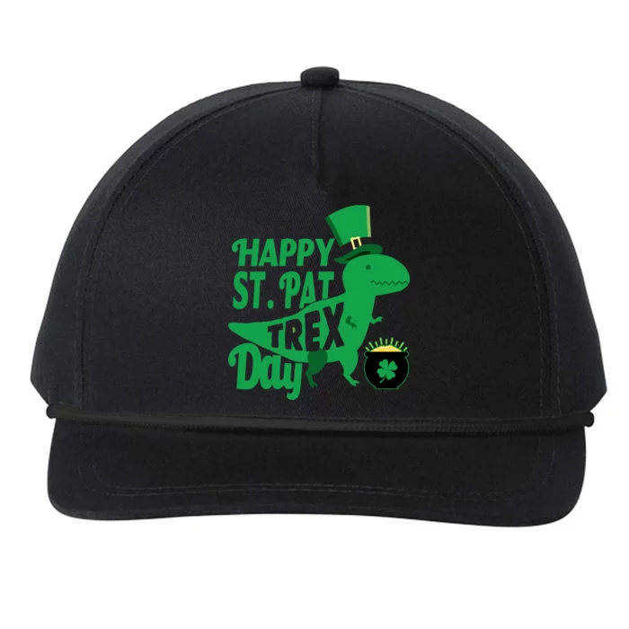 Happy St. Patrick's Pat T-Rrex Day Snapback Five-Panel Rope Hat