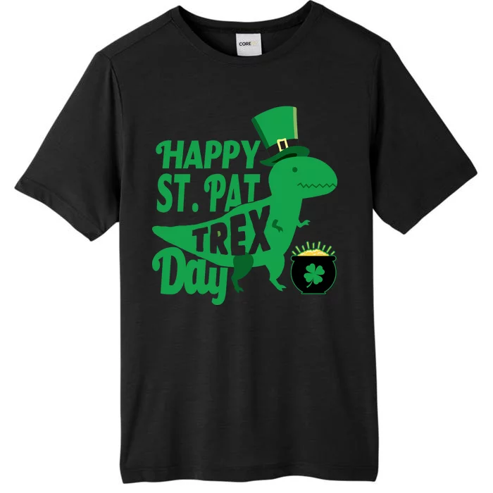 Happy St. Patrick's Pat T-Rrex Day ChromaSoft Performance T-Shirt