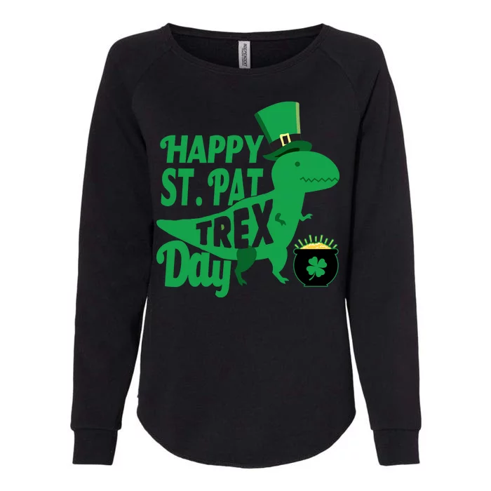 Happy St. Patrick's Pat T-Rrex Day Womens California Wash Sweatshirt