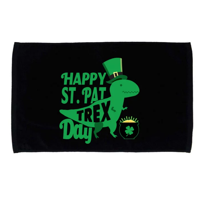 Happy St. Patrick's Pat T-Rrex Day Microfiber Hand Towel