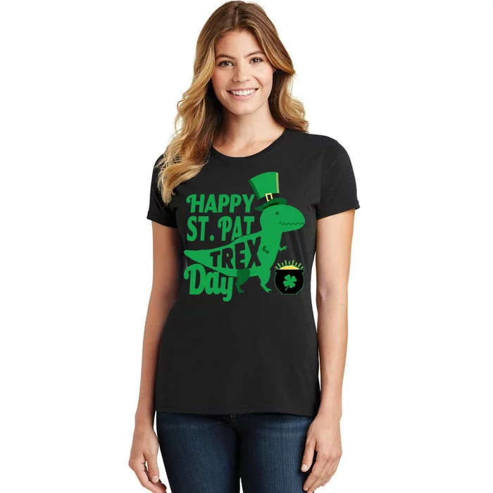 Happy St. Patrick's Pat T-Rrex Day Women's T-Shirt