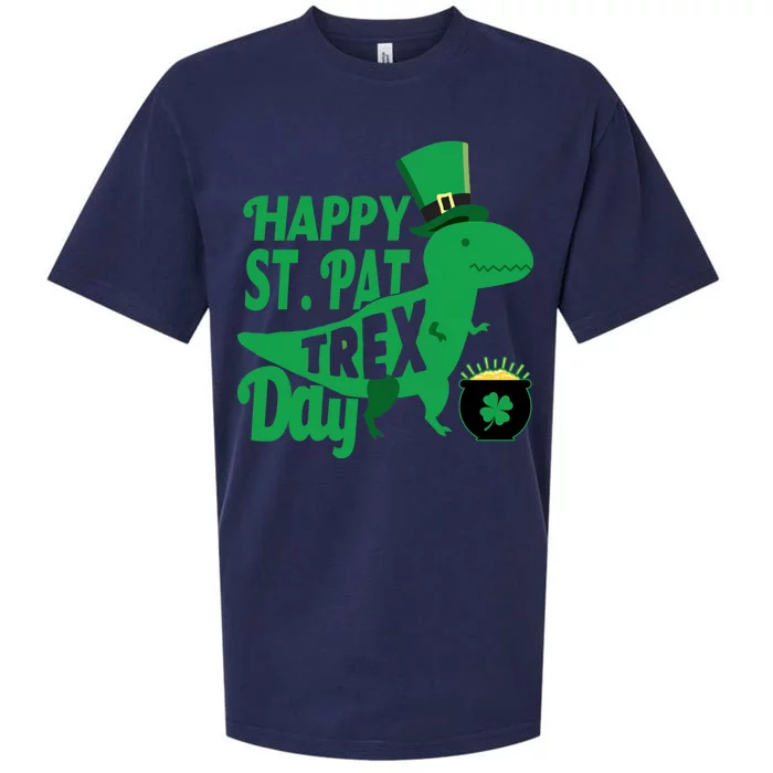 Happy St. Patrick's Pat T-Rrex Day Sueded Cloud Jersey T-Shirt