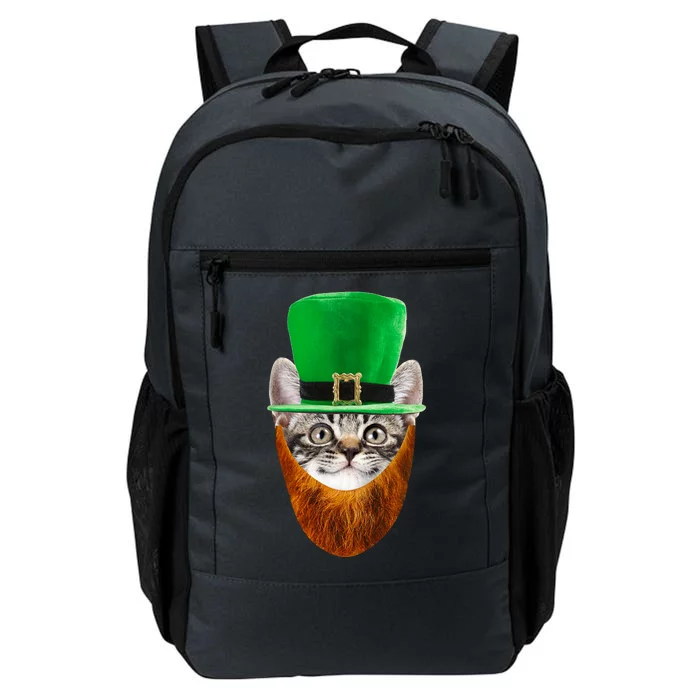 Happy St Catrick's Day Funny Cat Ginger Beard St Patrick's Day Daily Commute Backpack