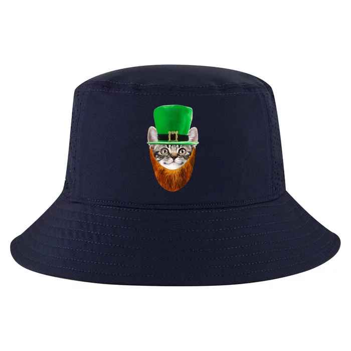 Happy St Catrick's Day Funny Cat Ginger Beard St Patrick's Day Cool Comfort Performance Bucket Hat