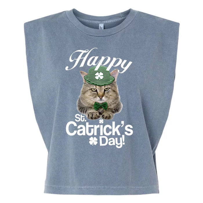 Happy St Catrick's Day Irish Cat Garment-Dyed Women's Muscle Tee