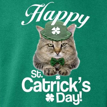 Happy St Catrick's Day Irish Cat Toddler Hoodie