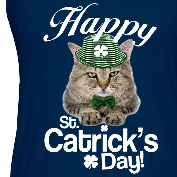 Happy St Catrick's Day Irish Cat Ladies Essential Flowy Tank