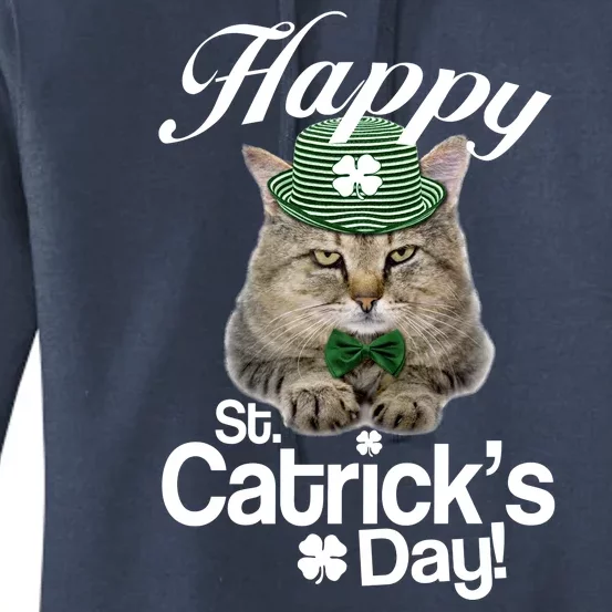 Happy St Catrick's Day Irish Cat Women's Pullover Hoodie