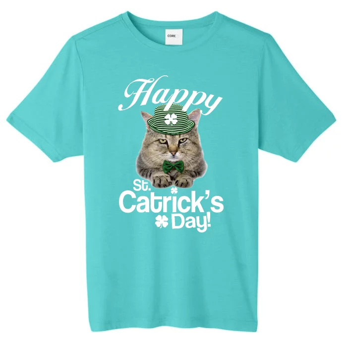 Happy St Catrick's Day Irish Cat ChromaSoft Performance T-Shirt