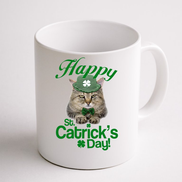 Happy St Catrick's Day Irish Cat Coffee Mug