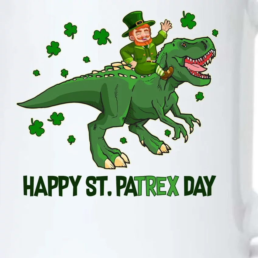 Happy St PaTREX Day Leprechaun Riding T-Rex Dinosaur Black Color Changing Mug