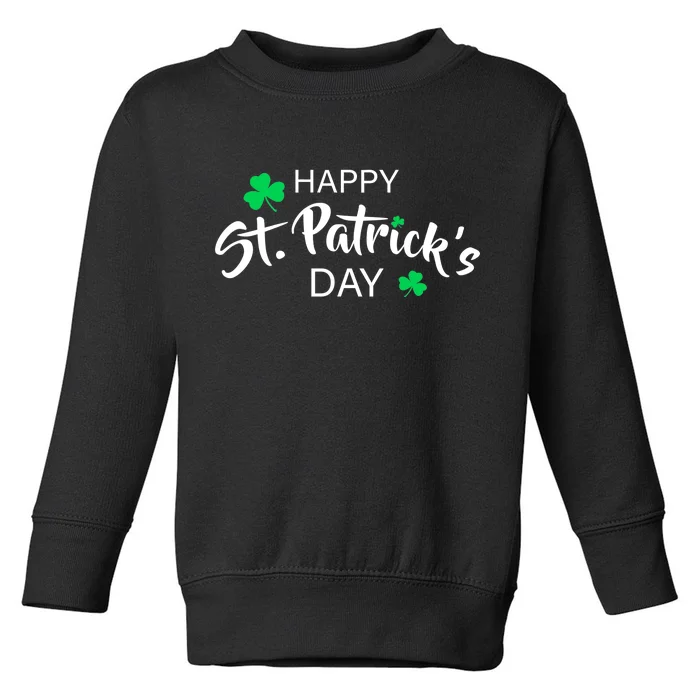 Happy St.Patrick's Day Toddler Sweatshirt