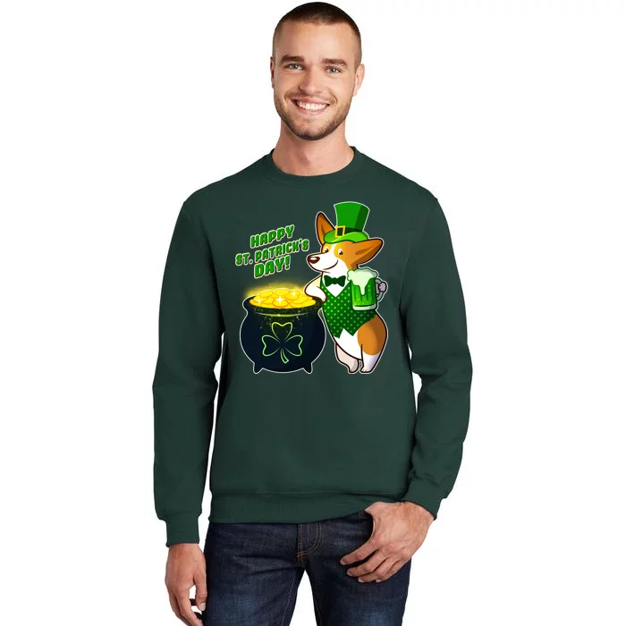 Happy St Patrick's Day Corgi Sweatshirt