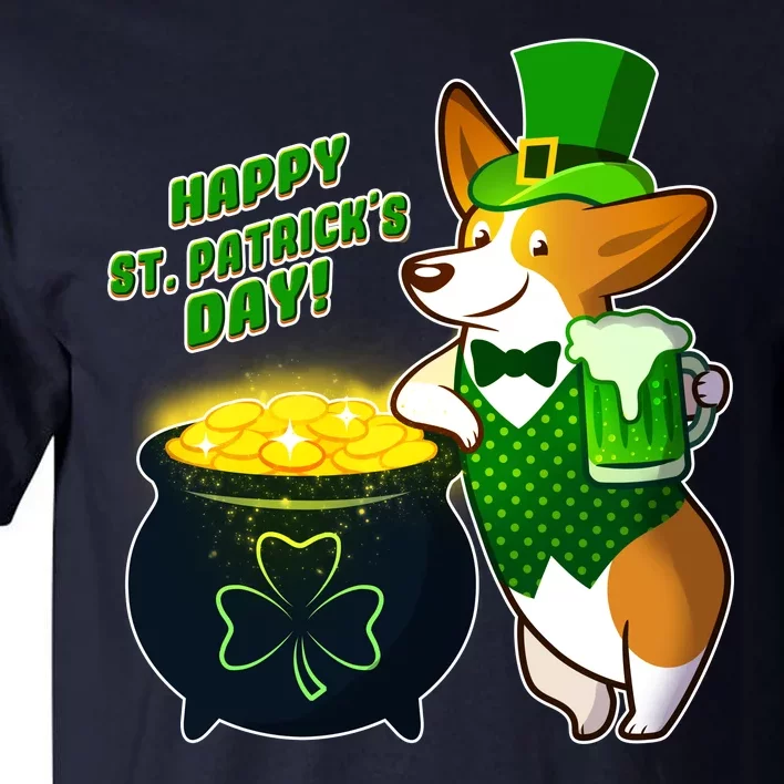 Happy St Patrick's Day Corgi Tall T-Shirt