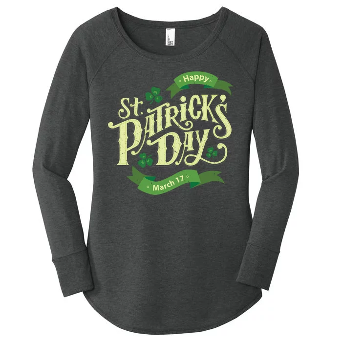 Happy St Patricks Day March 17 Women's Perfect Tri Tunic Long Sleeve Shirt