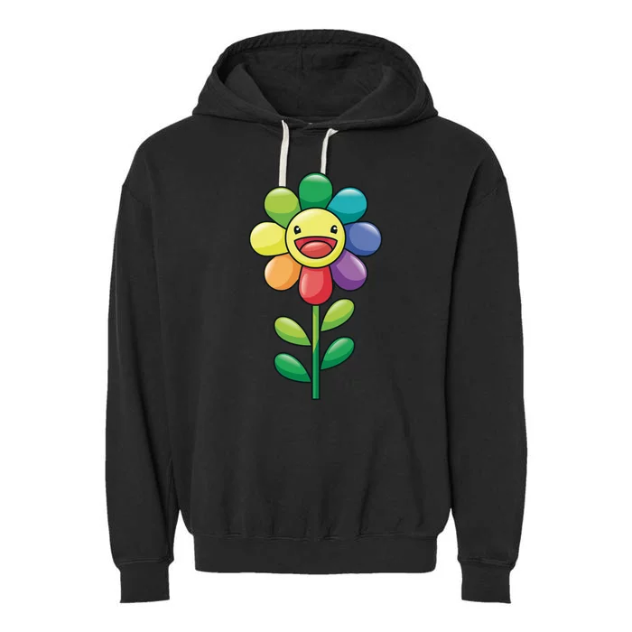 Happy Sunflower Garment-Dyed Fleece Hoodie