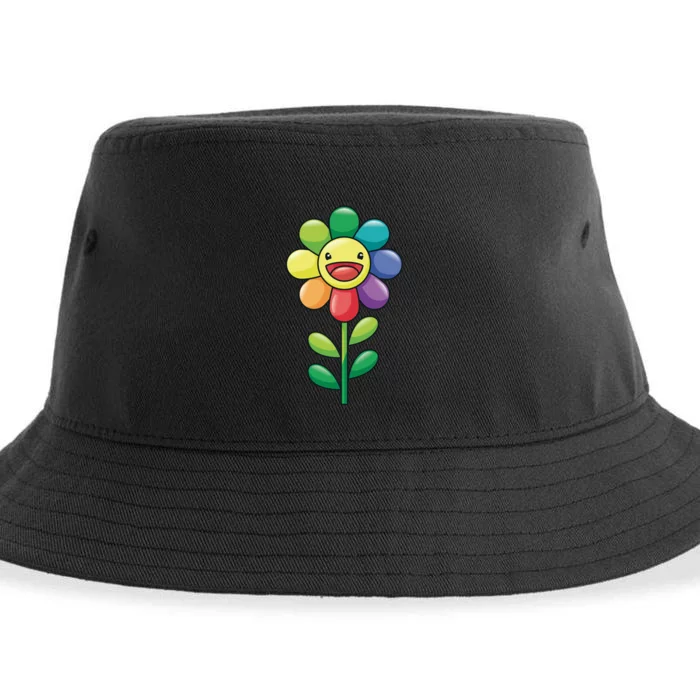 Happy Sunflower Sustainable Bucket Hat