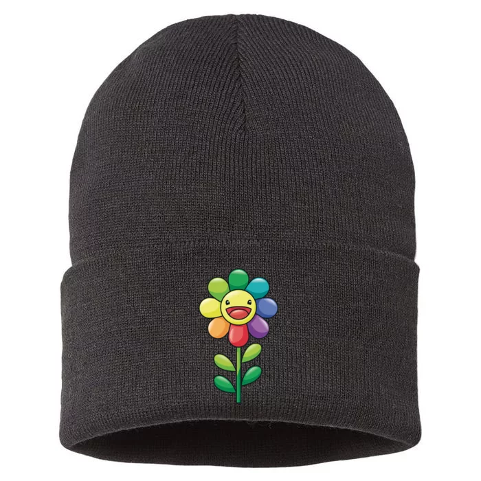 Happy Sunflower Sustainable Knit Beanie