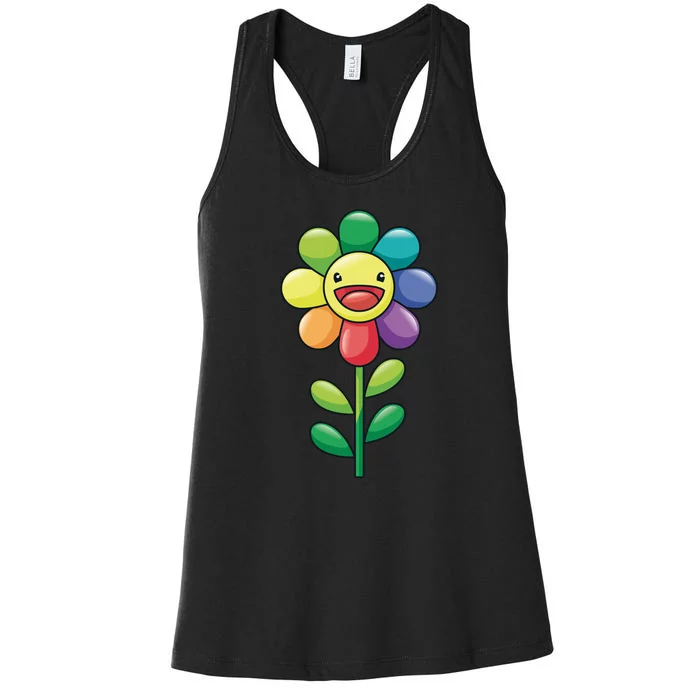 Happy Sunflower Women's Racerback Tank