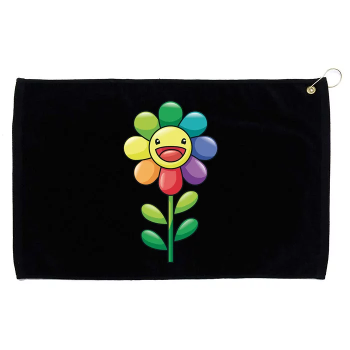 Happy Sunflower Grommeted Golf Towel