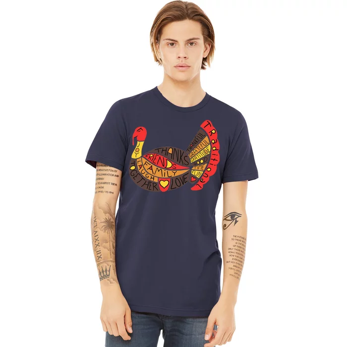 Happy Thanksgiving Day Turkey Premium T-Shirt