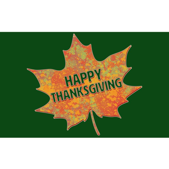 Happy Thanksgiving Fall Leaf Bumper Sticker