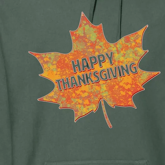 Happy Thanksgiving Fall Leaf Premium Hoodie